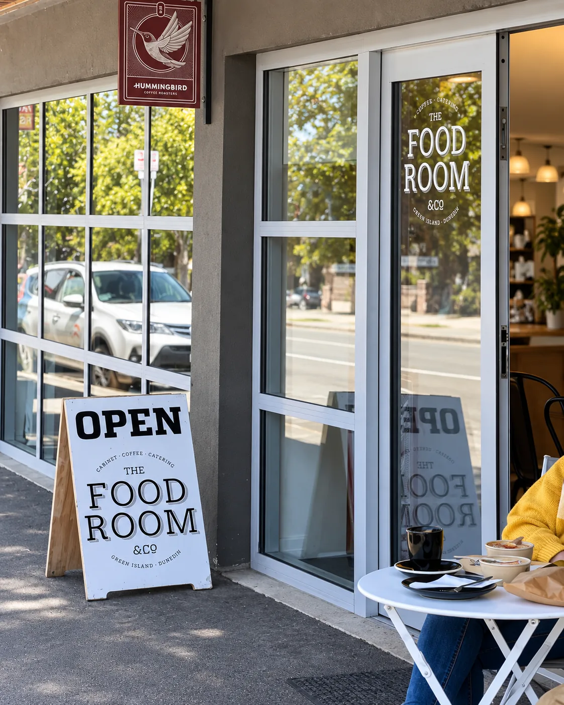 The Food Room entrance in Green Island