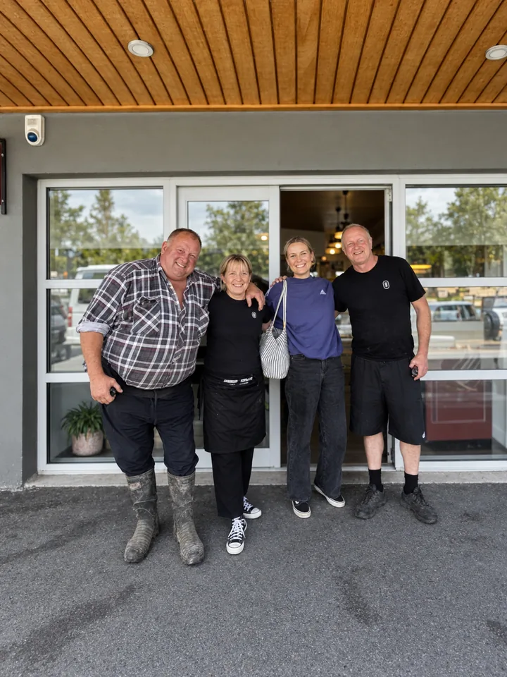 The Food Room team outside the cafe