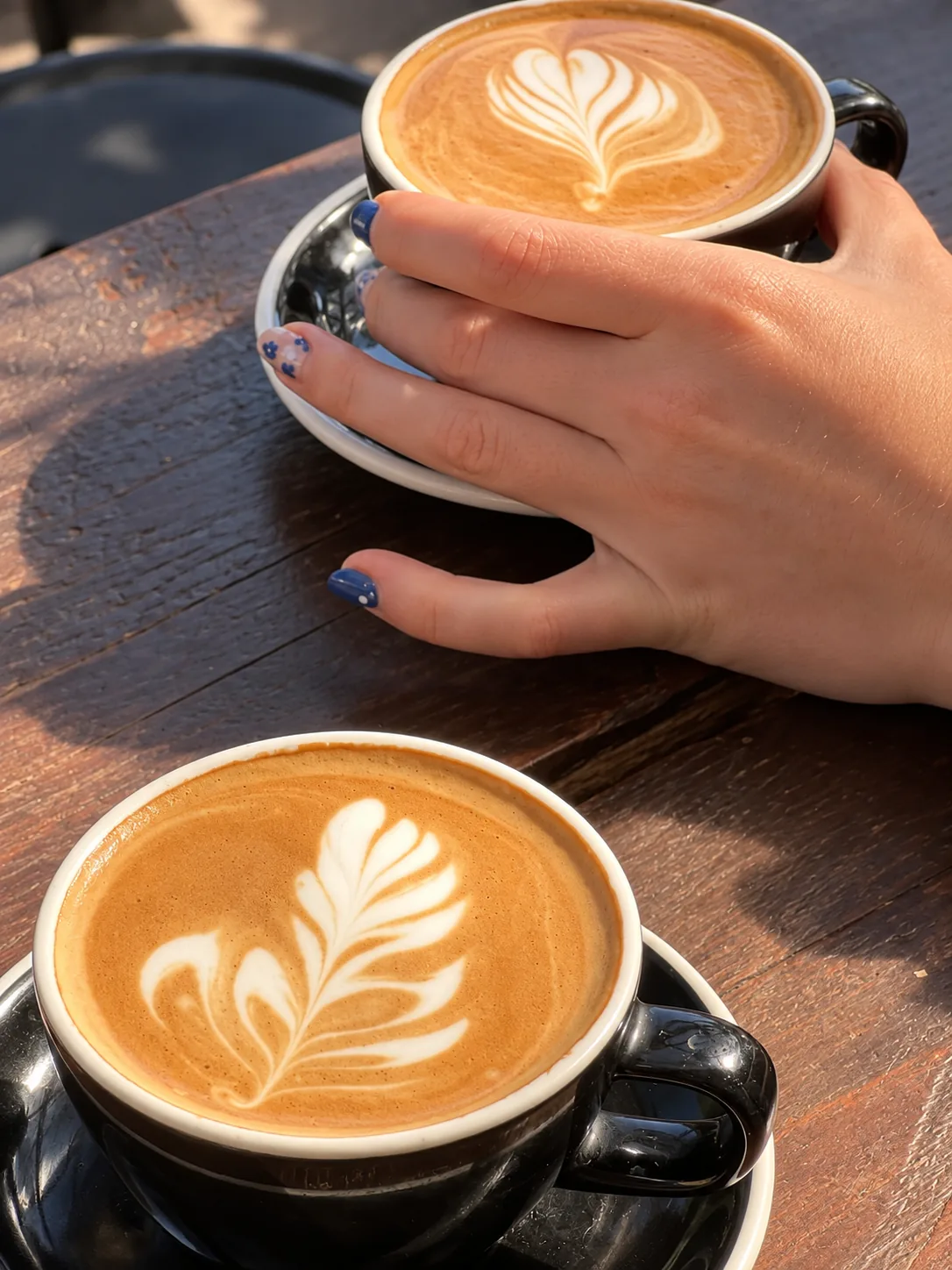 Two cups of coffee at The Food Room