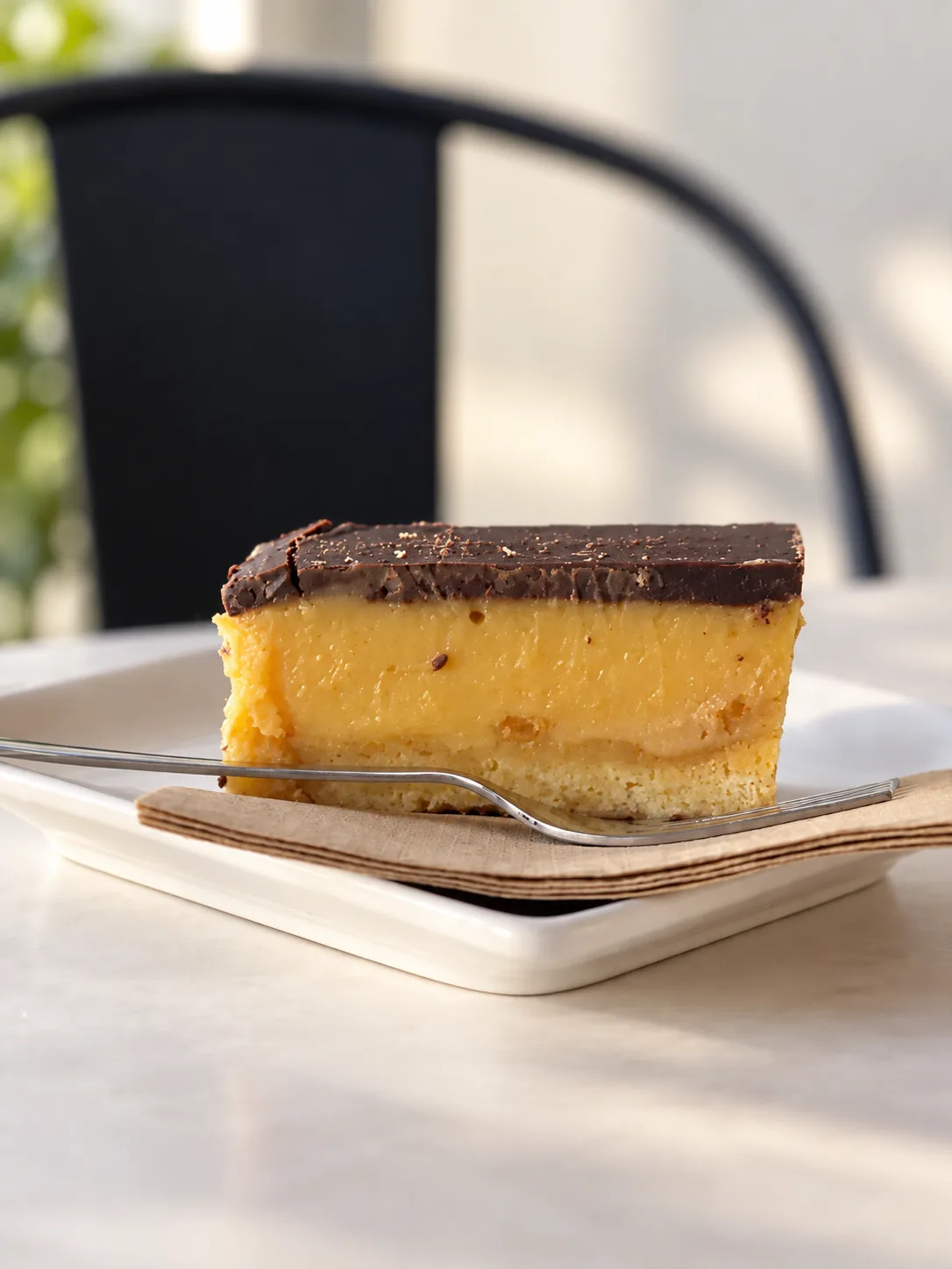 A custard square from The Food Room